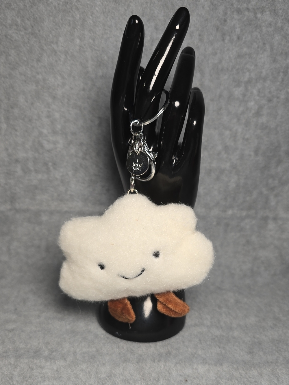 Playful Smiling Cloud Plush Keychain/Bagcharm